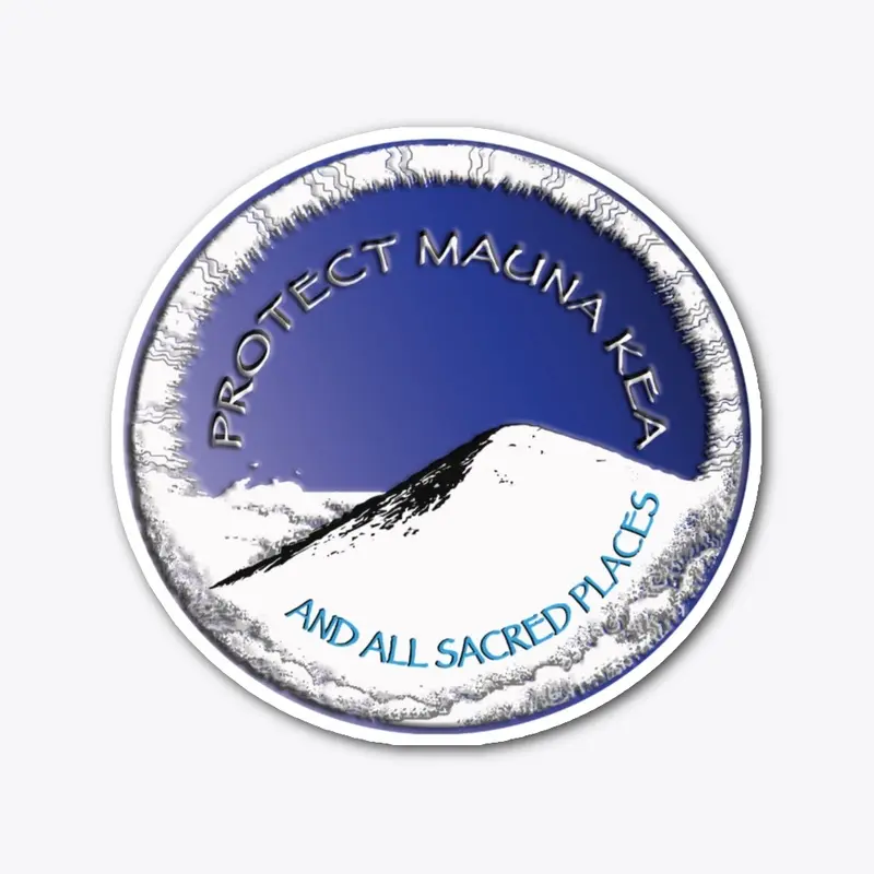 #ProtectMaunaKea PMK Die-Cut Stickers